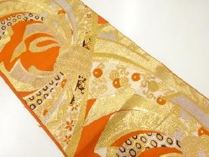 アンティーク　束ね熨斗模様織出し袋帯（材料）